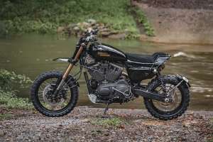 Harley Sportster scrambler wide of the mark 31 of 52