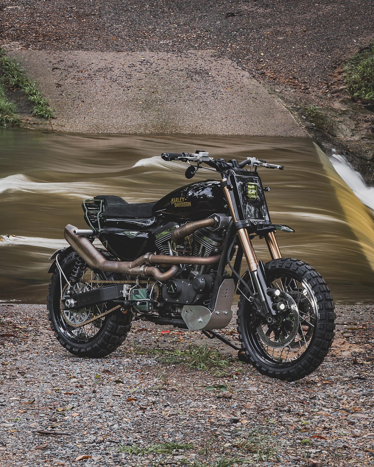 Harley Sportster scrambler wide of the mark 9 of 52